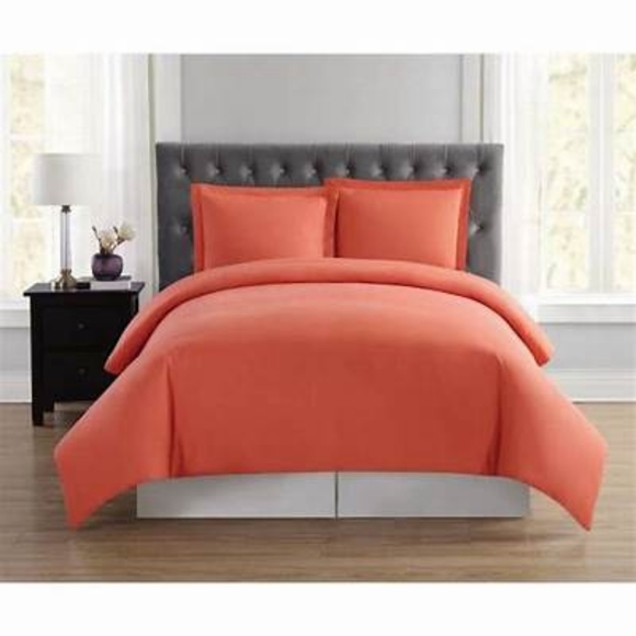 Truly Soft Everyday 3-Piece Full/Queen Duvet Cover Set in Orange - Picture 1 of 6